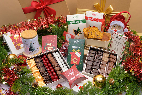 idées de cadeaux chocolatés pour Noël D'lys Couleurs